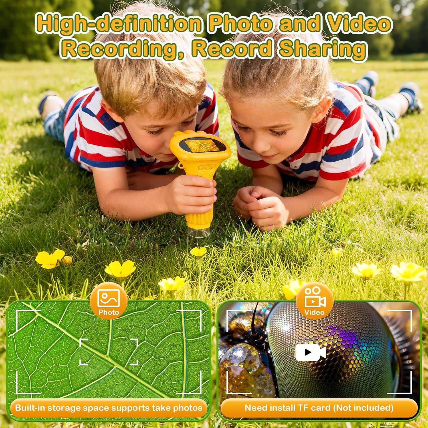 Thumbnail 4 de GlobalCrown Microscopio 200x portátil para niños