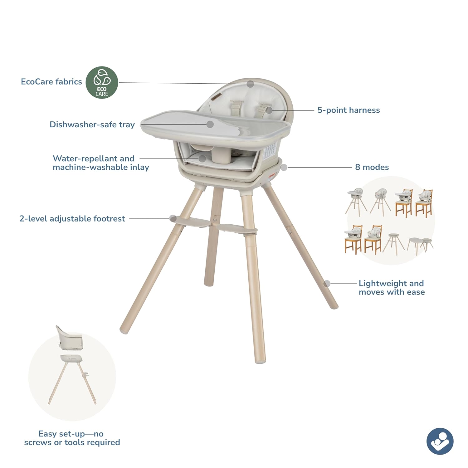 Detalle de Maxi-Cosi Moa Convertible High Chair