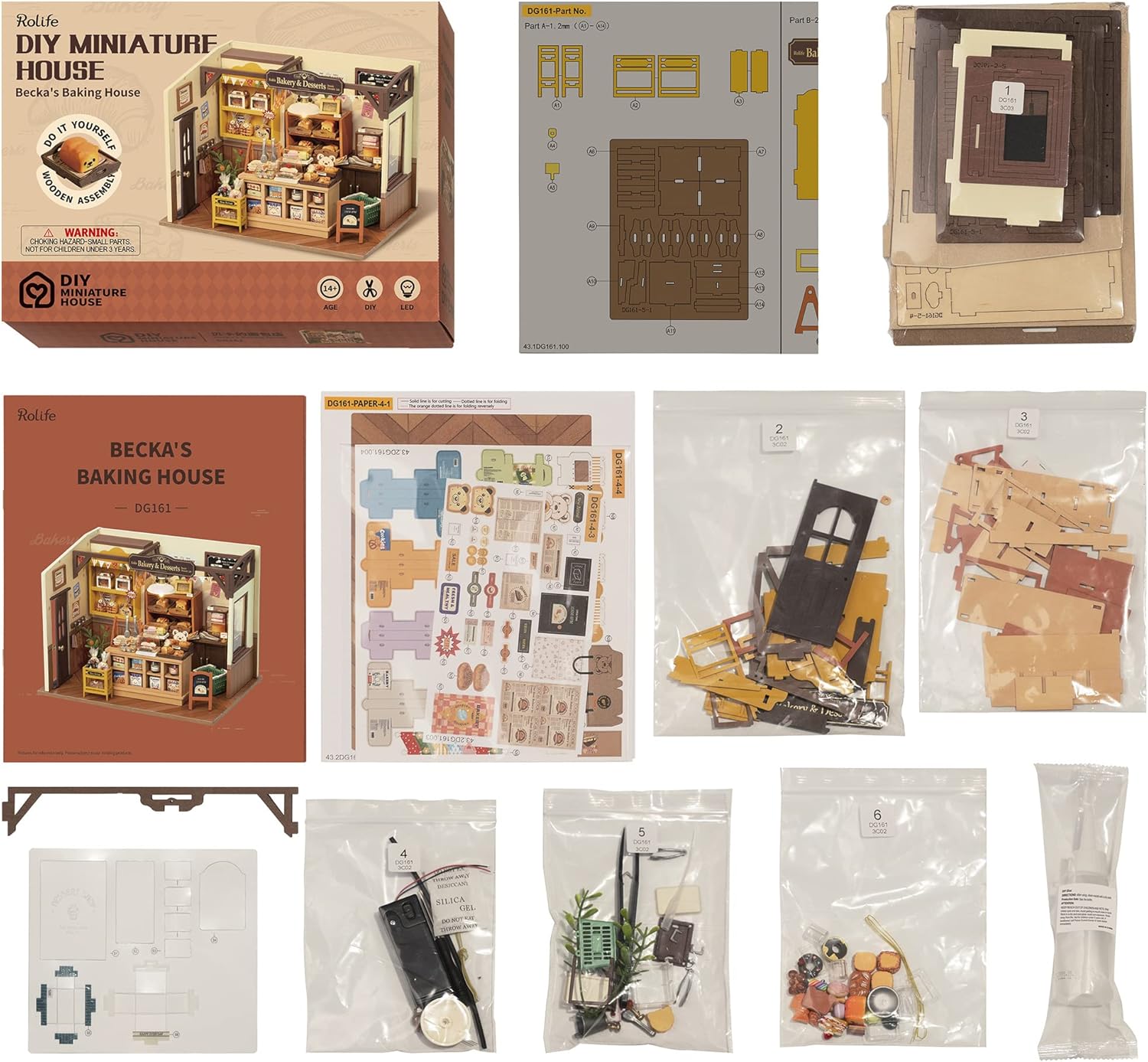 Thumbnail 6 de Rolife Becka's Baking House kit miniature 4h