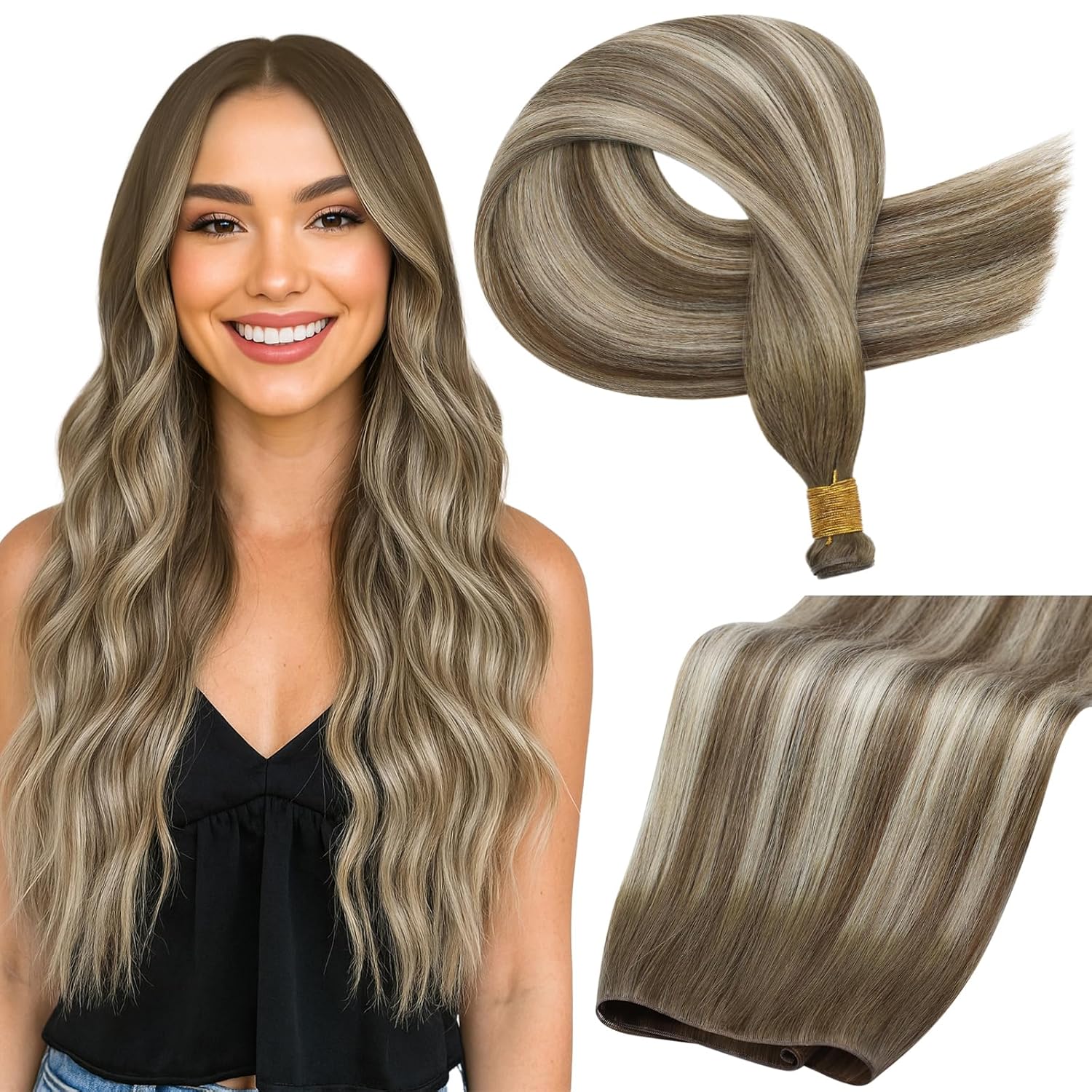 Detalle de 24 Inch Weft Hair Extensions 60G ๐โ
