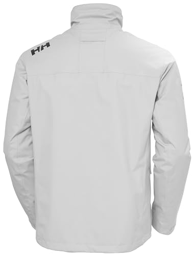 Detalle 2 de Helly Hansen Crew 2, chaqueta de capa intermedia para hombre, gris niebla