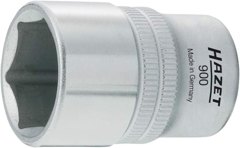Detalle de HAZET 900-15 6角ソケット 15mm、1/2インチ差込角・クロム仕上げ・手動用