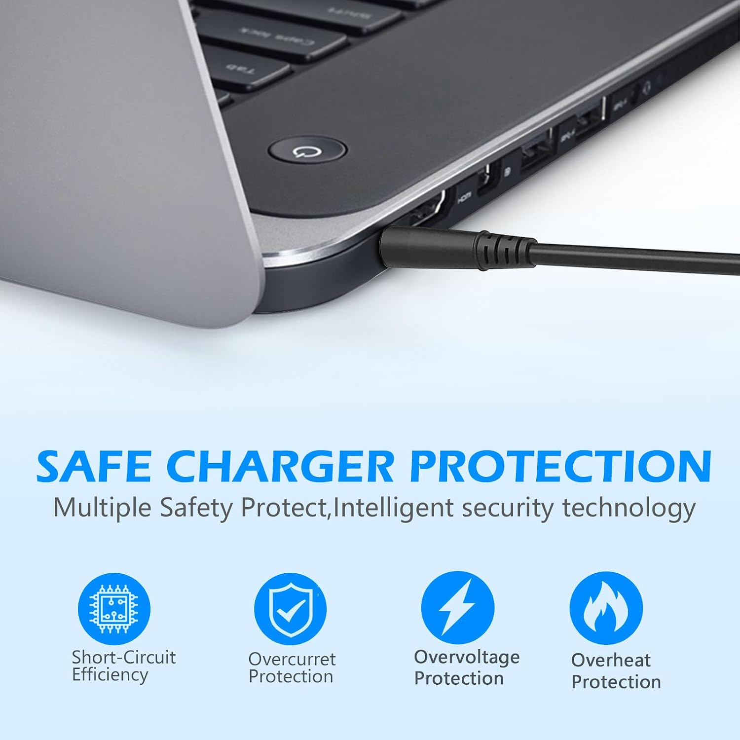 Detalle de Givehooy Givehooy-Usbc-chg-01 65W Dell Laptop Charger, 19.5V