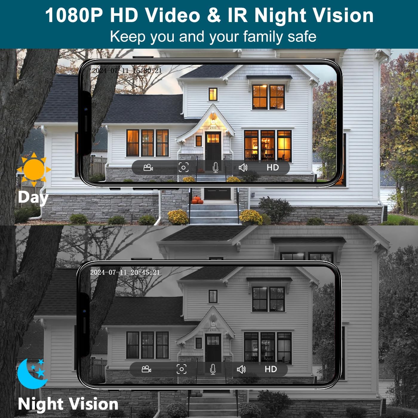 Thumbnail 1 de Wireless Video Doorbell Camera 1080P smart doorbell