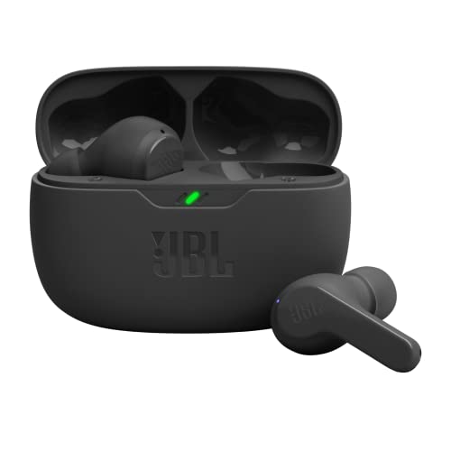 Detalle de JBL Wave Beam: Écouteurs intra-auriculaires sans fil, IP54/IPX2, 32 h d’autonomie, Noir