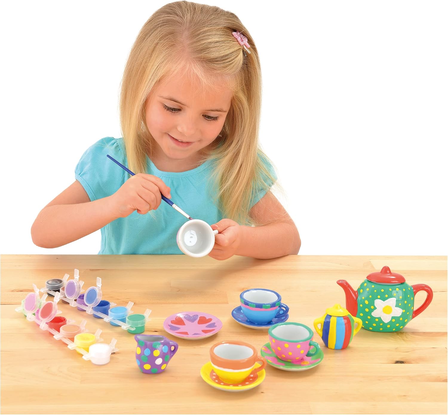 Detalle 2 de Galt Paint a Tea Set – 11 Piece Mini Tea Party Set (Ages 5+)