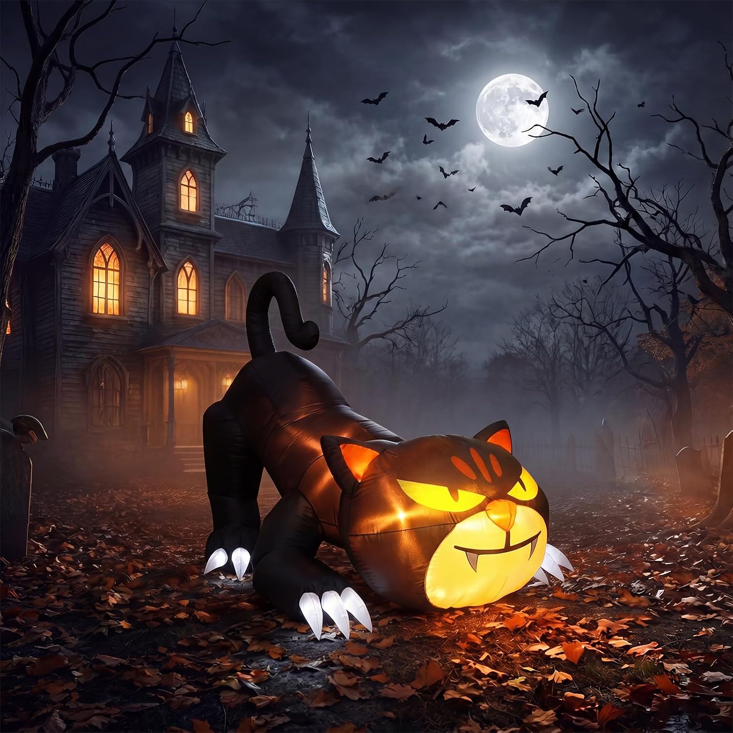 Detalle de WildVenture inflatable Halloween decoration 7 ft