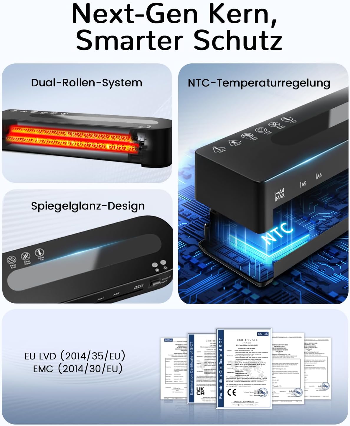 Thumbnail 1 de MAXDONE Laminiergerät A4 90s Aufheizzeit