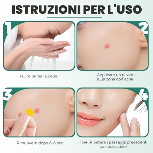 Detalle de 379 Pezzi Cerotti Brufoli Invisibili Hydrocolloid Patch 2 in 1 Giorno e Notte di YIIFELL