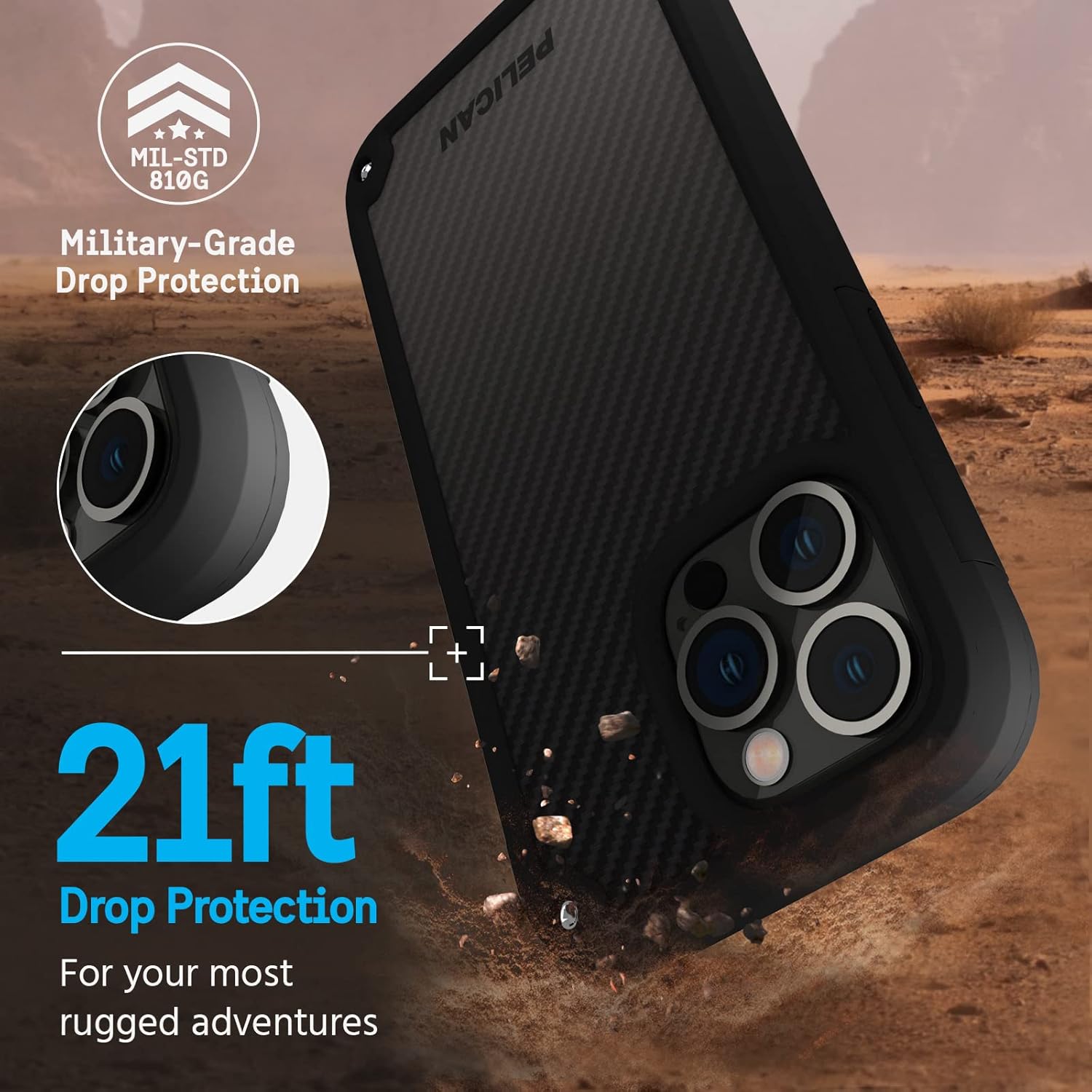Thumbnail 2 de Pelican Shield Kevlar iPhone 14 Pro Max Case 21FT