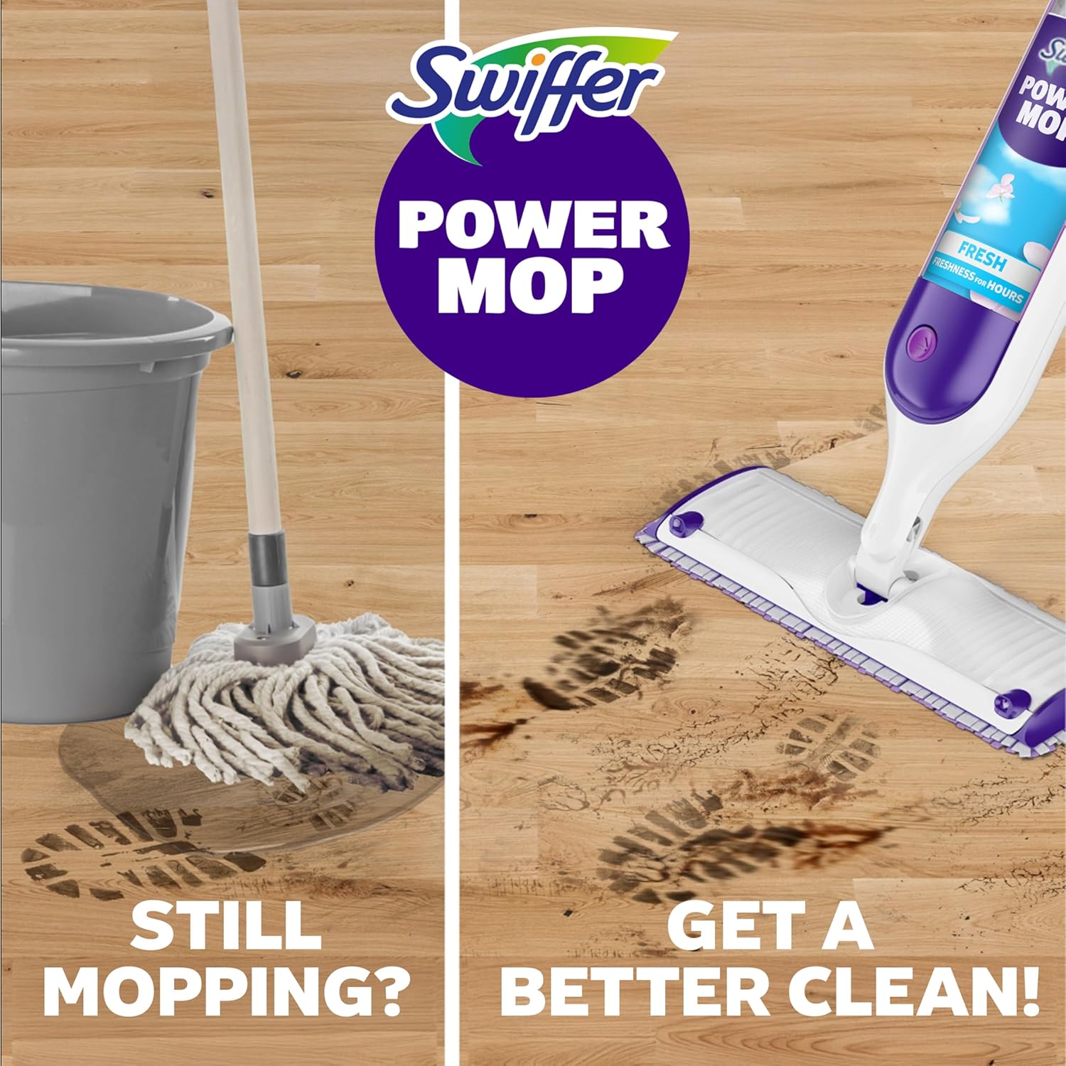 Detalle de Swiffer PowerMop Mopping Kit: All-in-One Spray Mop for Quick, Multi-Surface Cleaning