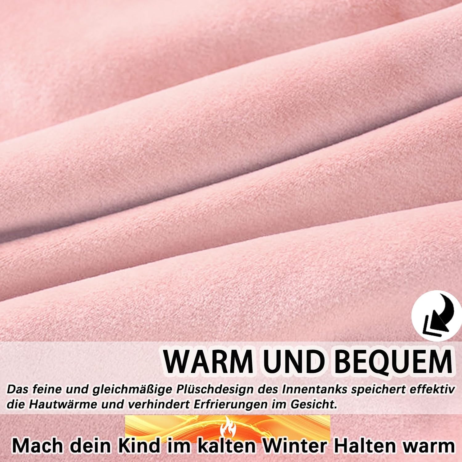 Detalle de GFORI Kinder Sturmhaube 40–55 cm 🧣