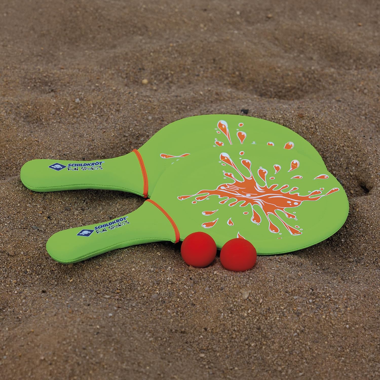 Detalle de Schildkröt – zestaw do gry plażowej, 2 rakietki i 2 piłki neoprenowe
