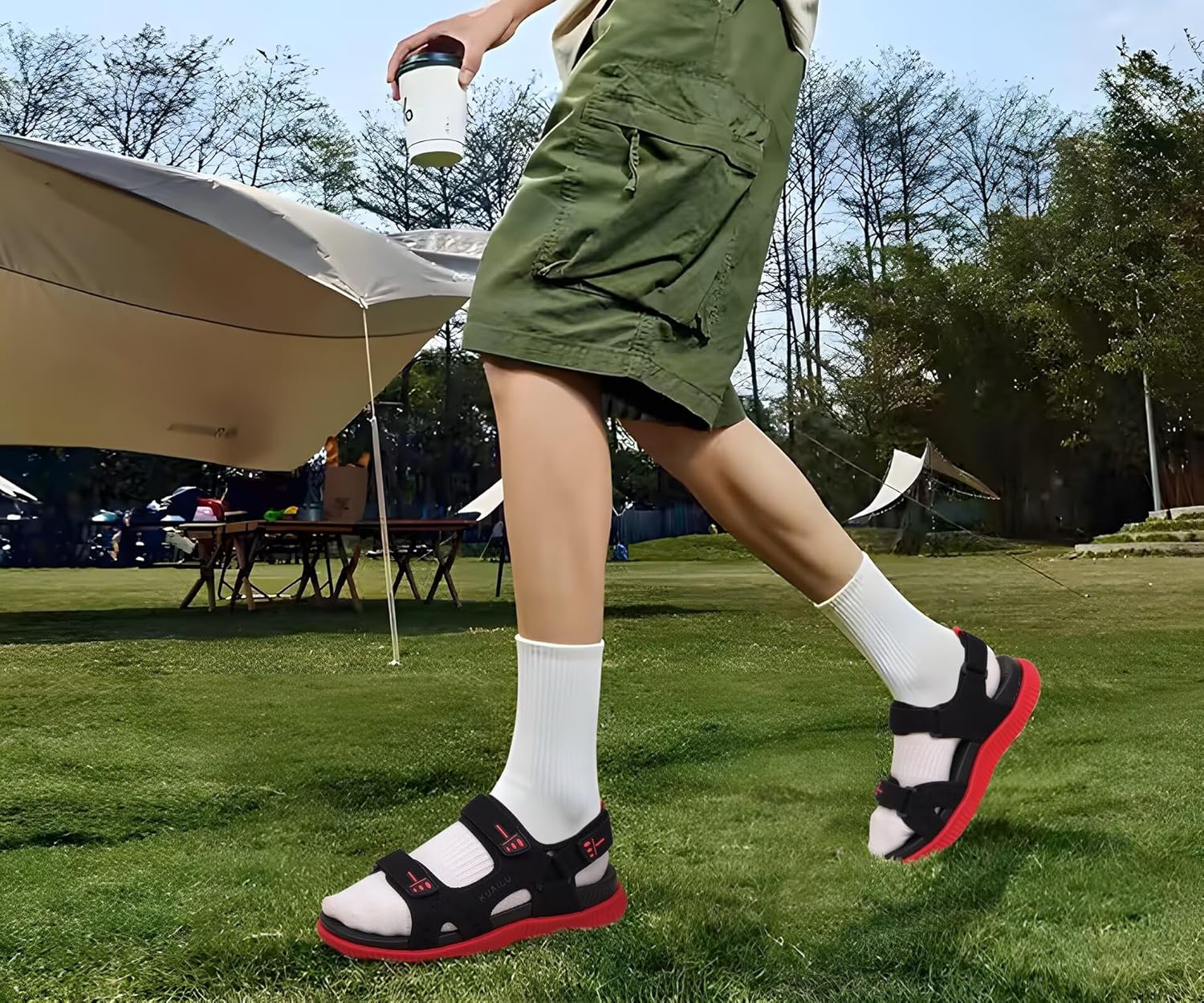 Thumbnail 1 de KuaiLu Herren Wandersandalen mit orthopädischem Recovery-Support, Sommer-Trekkingsandalen (Gr. 40–48)