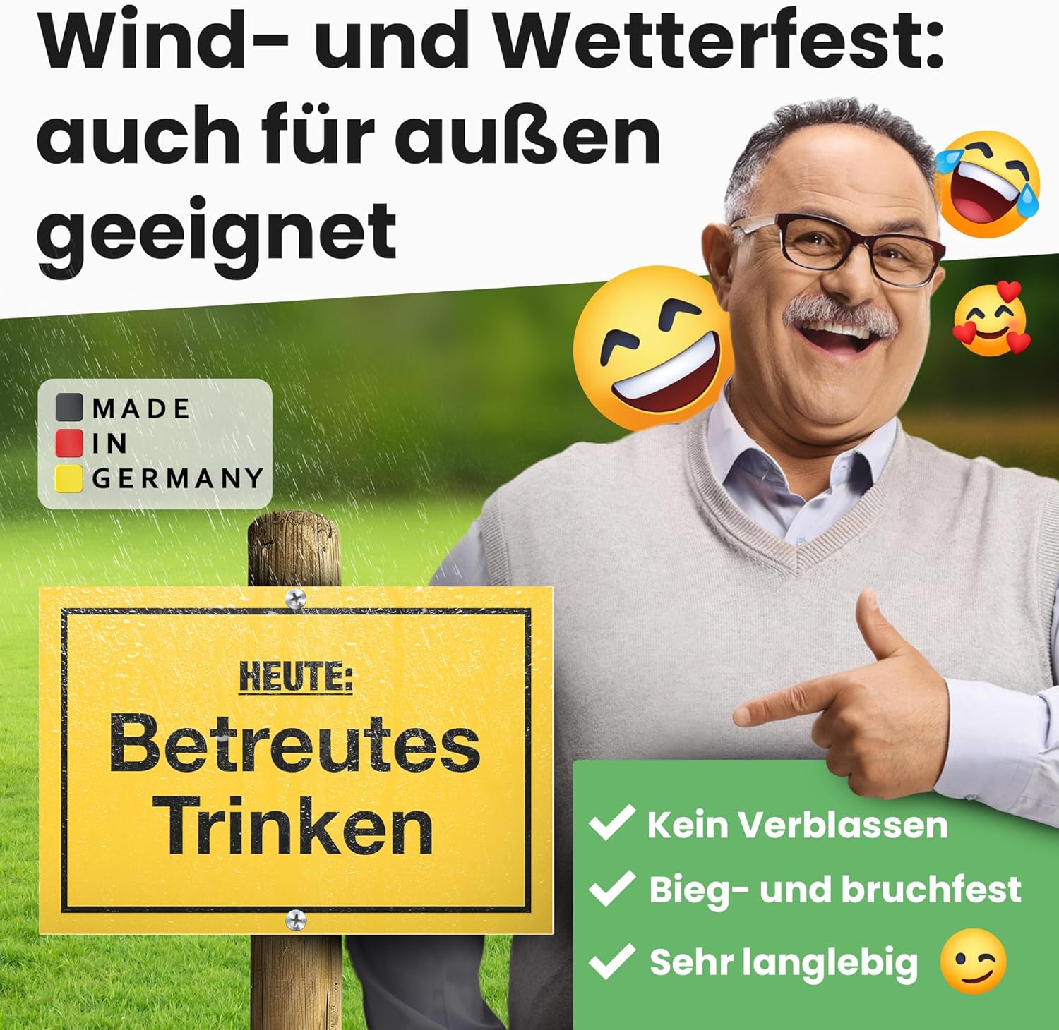 Detalle de DankeDir! Schild mit Spruch Bar – lustige Geschenkidee für Freunde