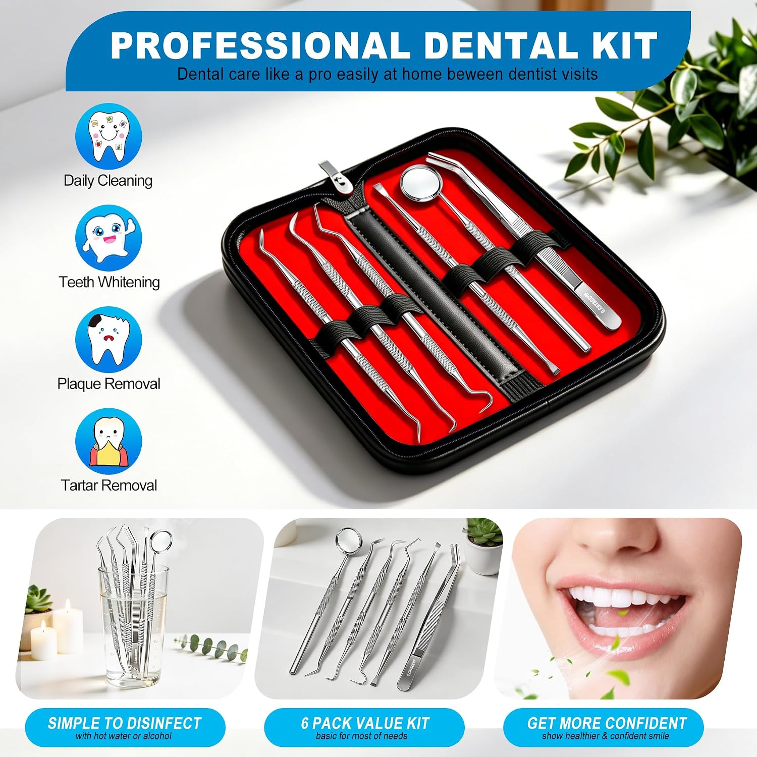 Thumbnail 6 de G.CATACC Dental Pick Set, Stainless Steel