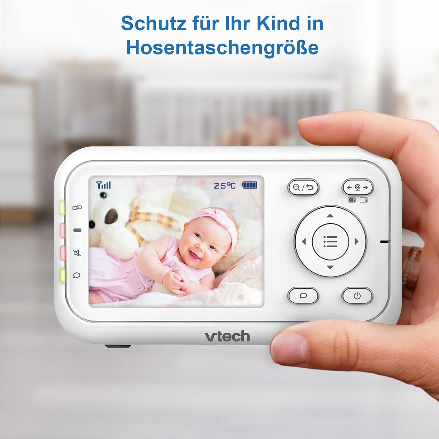 Thumbnail 3 de VTech Babymonitor VM3255 – Video-Babyphon mit beweglicher Kamera, 2,8“-LCD und Nachtsicht