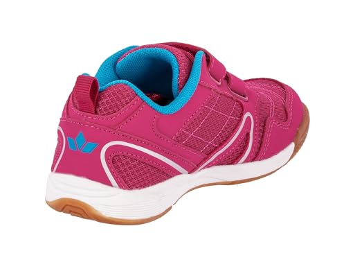 Detalle de Lico Boulder V Hallenturnschuhe für Kinder – Pink/Türkis, Größe 35 EU