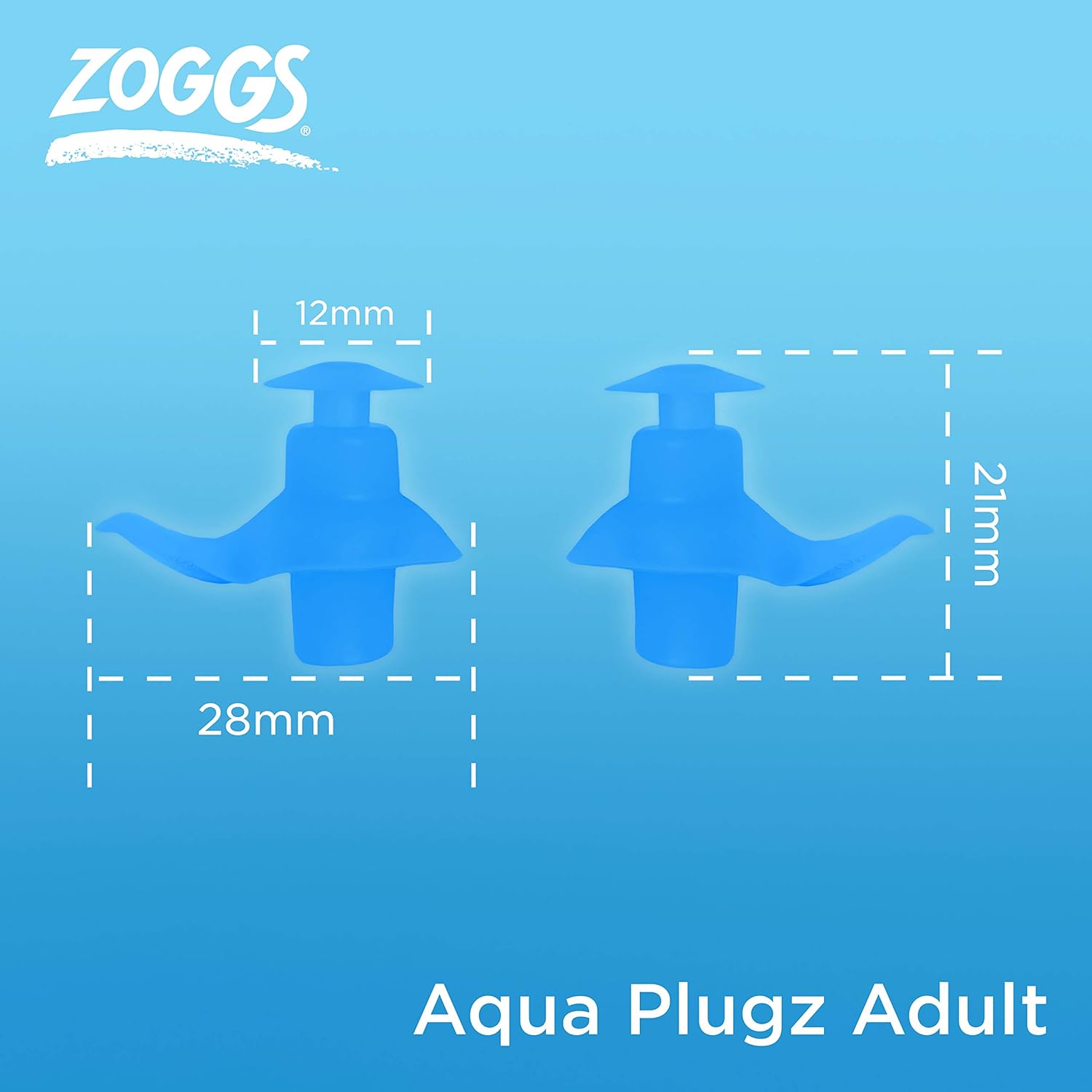 Detalle de Zoggs Aqua Plugz – Bouchons d’oreille pour la natation (adultes et juniors)