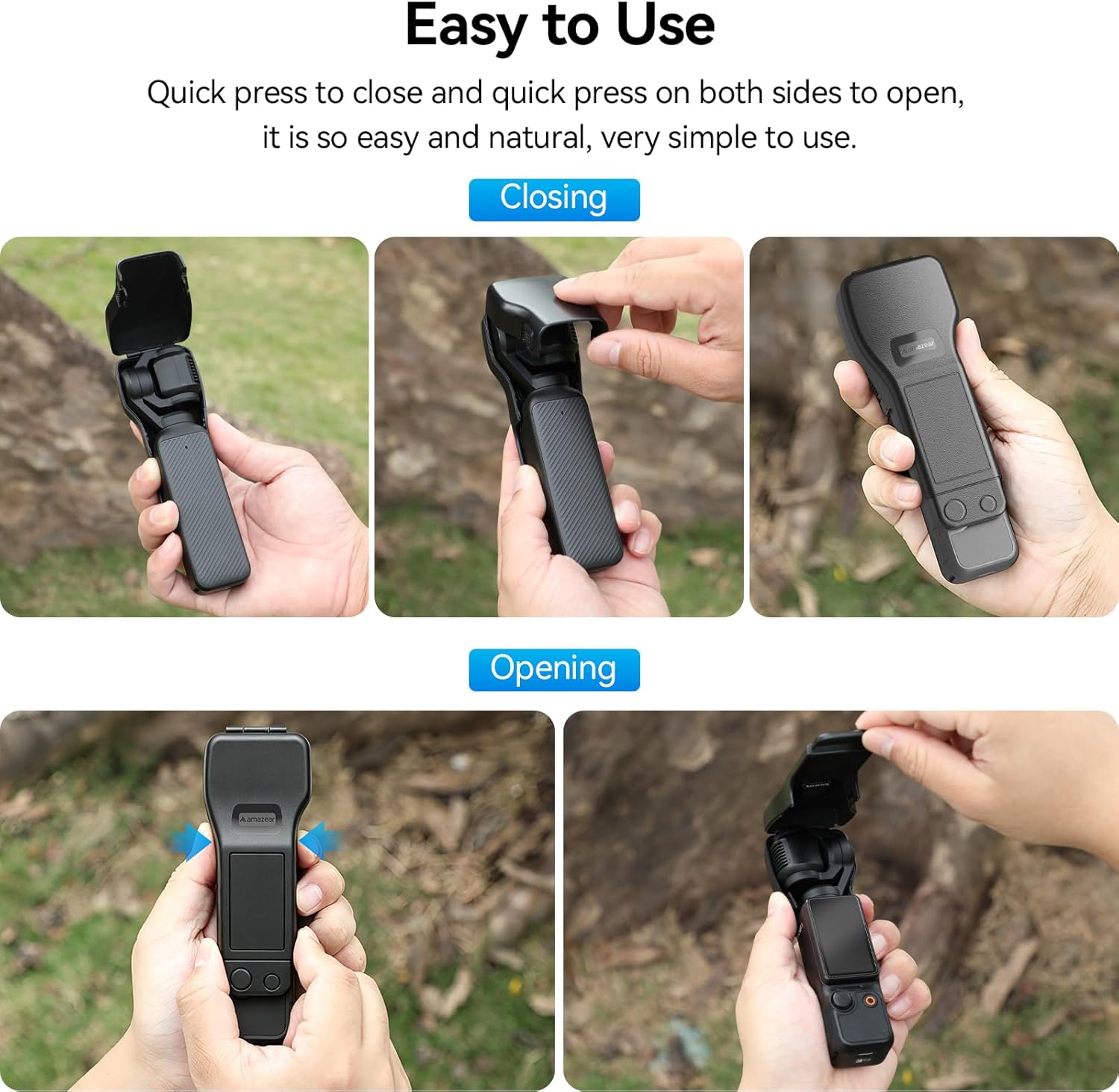 Thumbnail 6 de AMAZEAR Pocket 4/3 Hülle – Gimbal- und Display-Schutz für DJI Osmo Pocket 4/3 (Hellrosa)