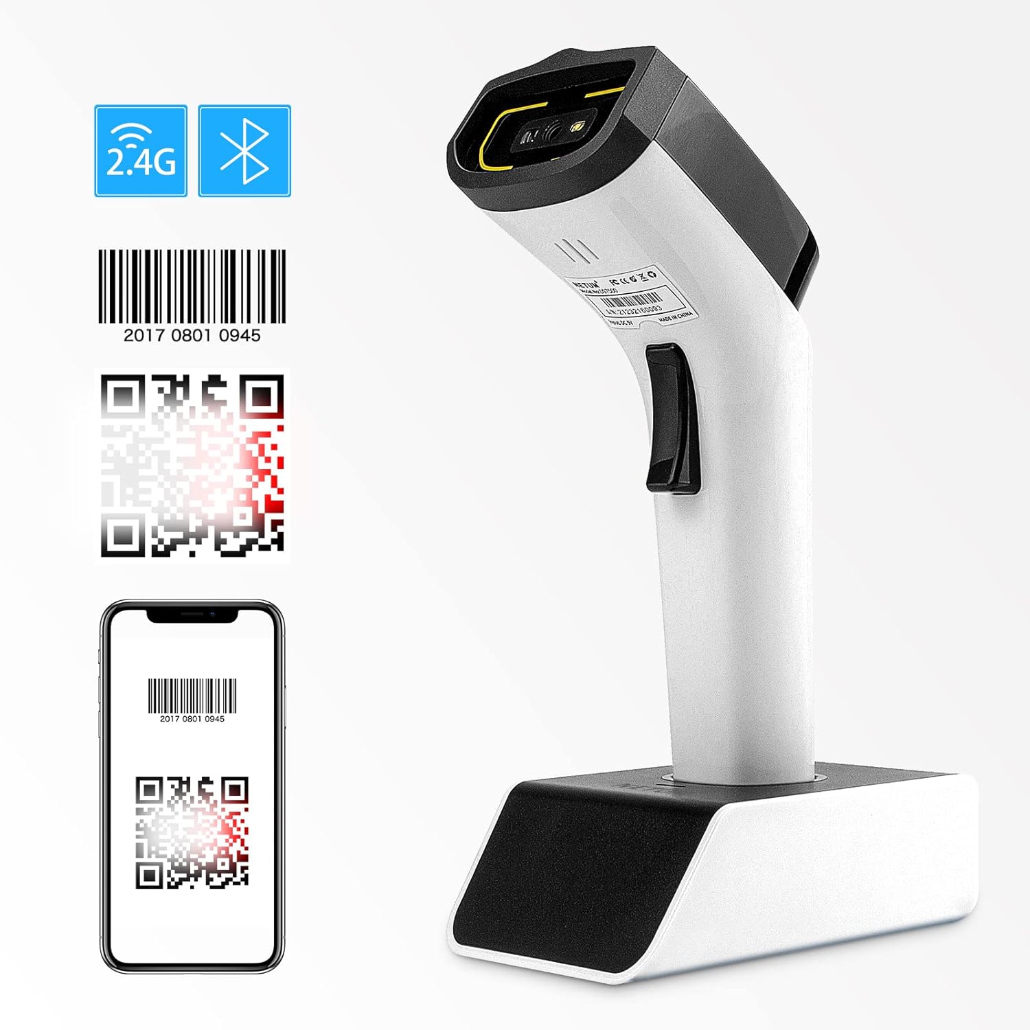 Detalle de NETUM DS7500-WH scanner codes 2D 40 h