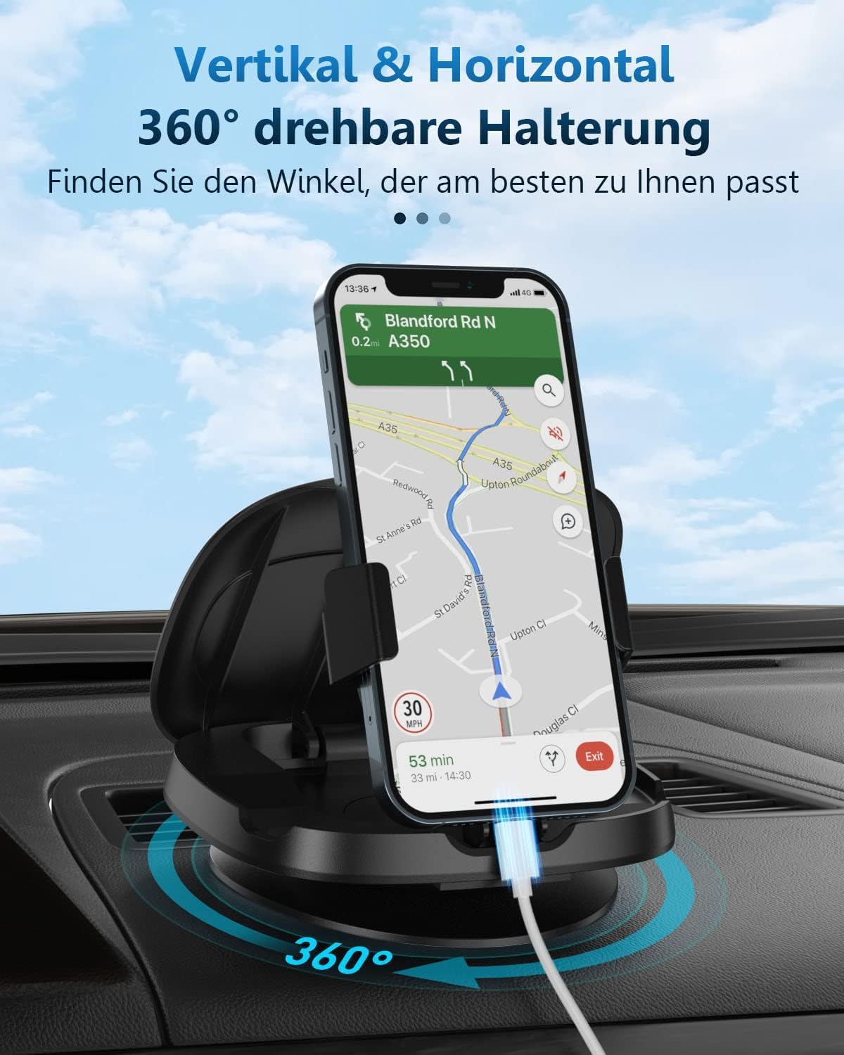 Thumbnail 1 de Tophot Handyhalterung Auto 360°
