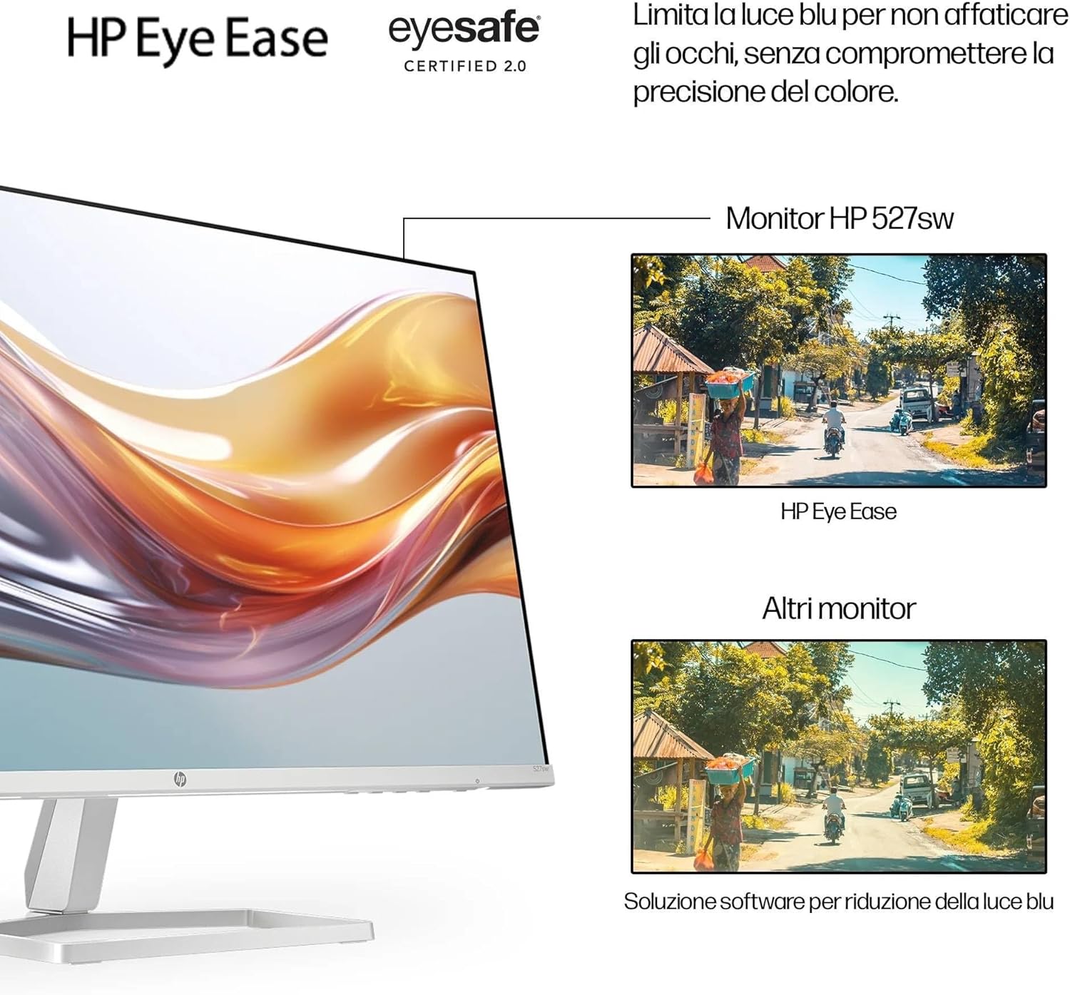Thumbnail 2 de HP 527sw: monitor da 27" IPS FHD con Eye Ease, grande versatilità per home office e multimedia