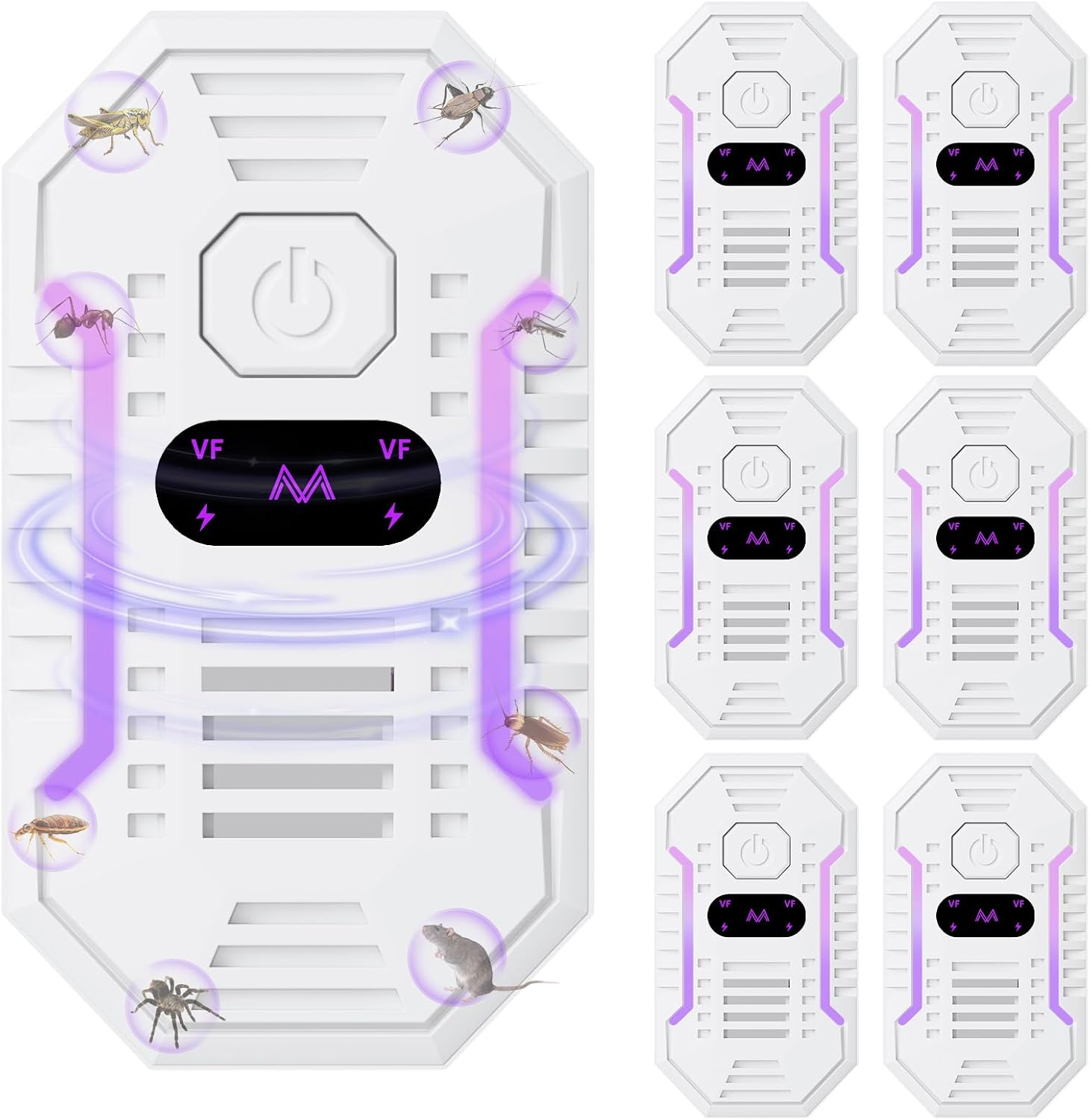 Gecool 6Pack Ultrasonic Pest Repellers for Indoor Use 🛡