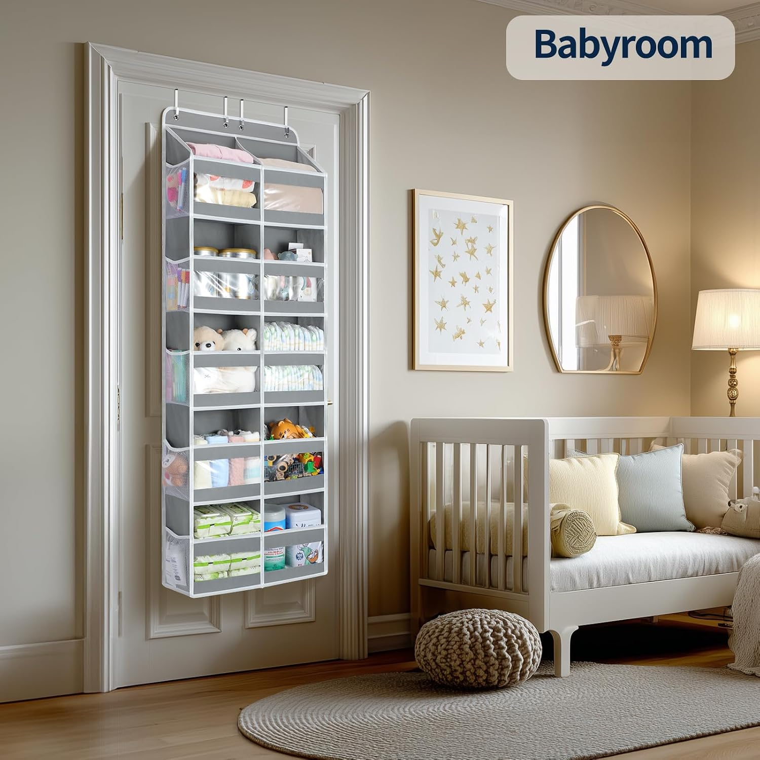 Thumbnail 5 de Yecaye 5-Tier Door Organiazer 10-Compartment, Dual-Column Door Organizer