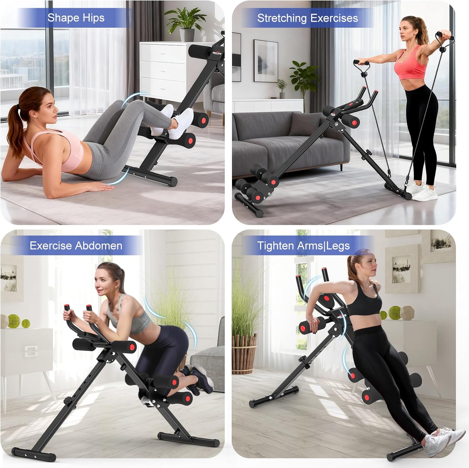 Thumbnail 1 de RELIFE REBUILD YOUR LIFE AB Adjustable Ab Trainer 440 lbs 💪