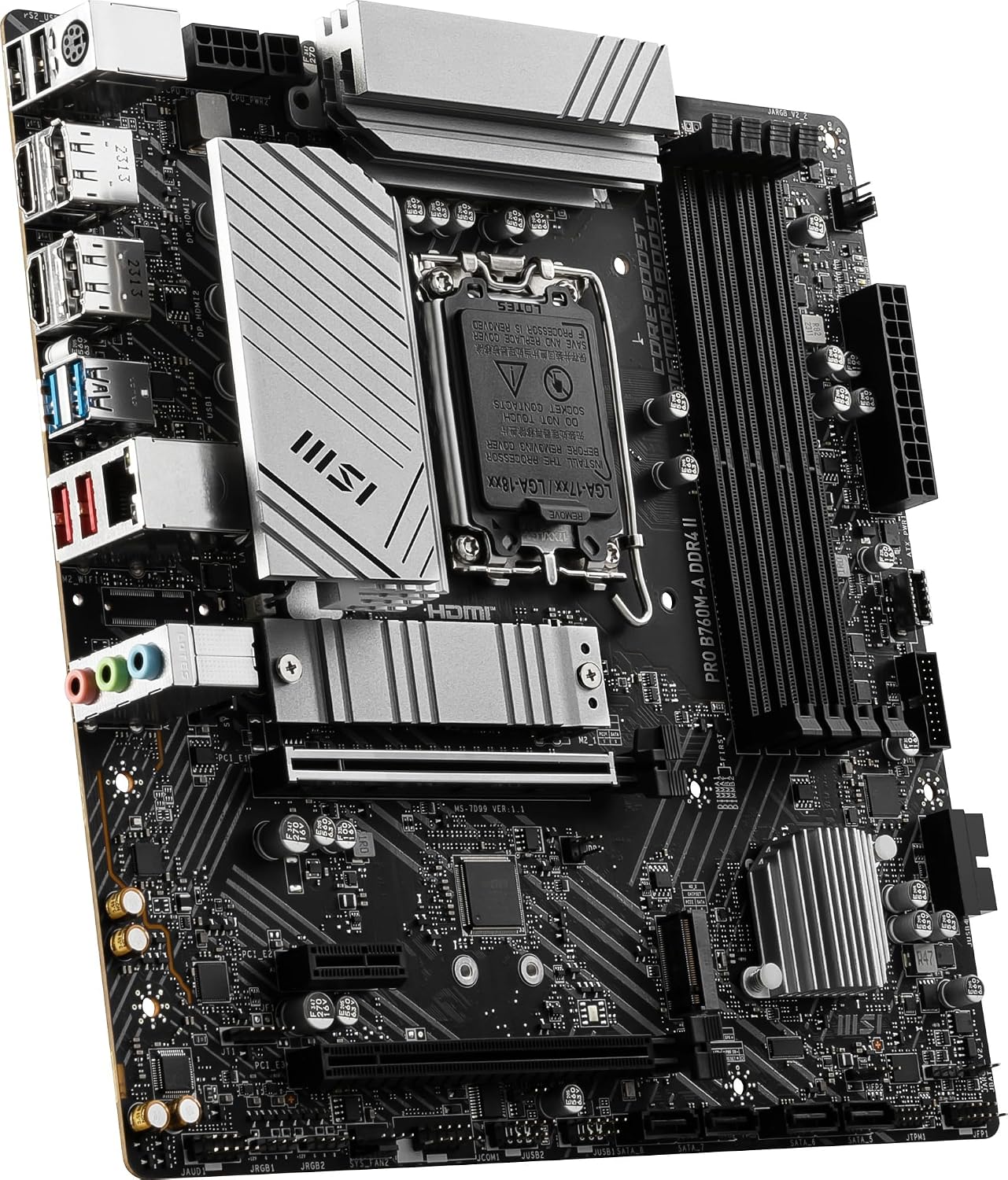 Detalle 2 de MSI motherboard B760M-A DDR4 II