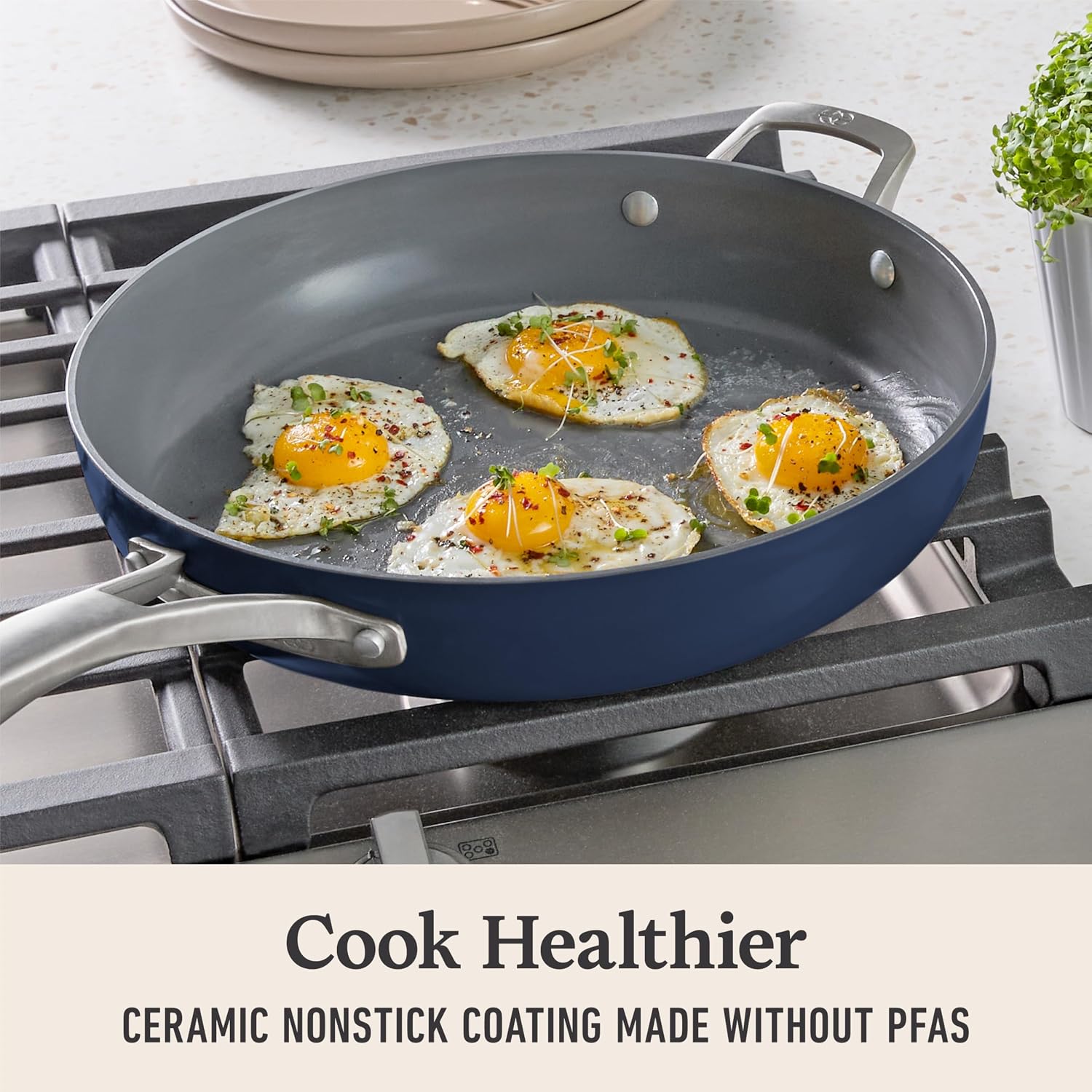 Detalle de Calphalon Ceramic Frying Pan 12-inch
