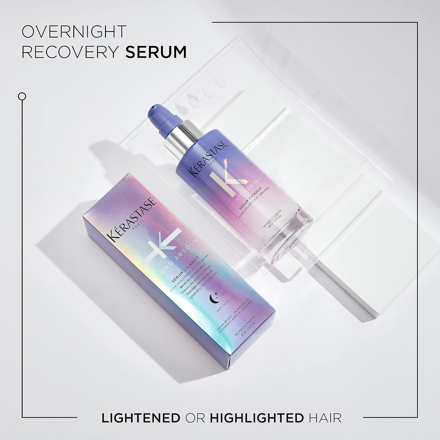 Detalle 2 de Kérastase Blond Absolu Cicanuit Conditioning Leave-In Hair Serum (Overnight Treatment), 90ml
