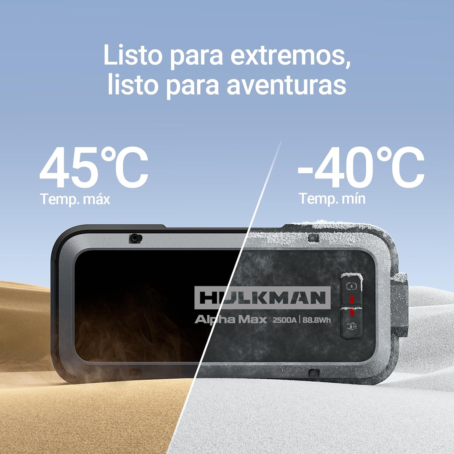 Thumbnail 6 de Hulkman Alpha Max 2500A 88.8Wh: avviatore auto portatile pronto per l’inverno