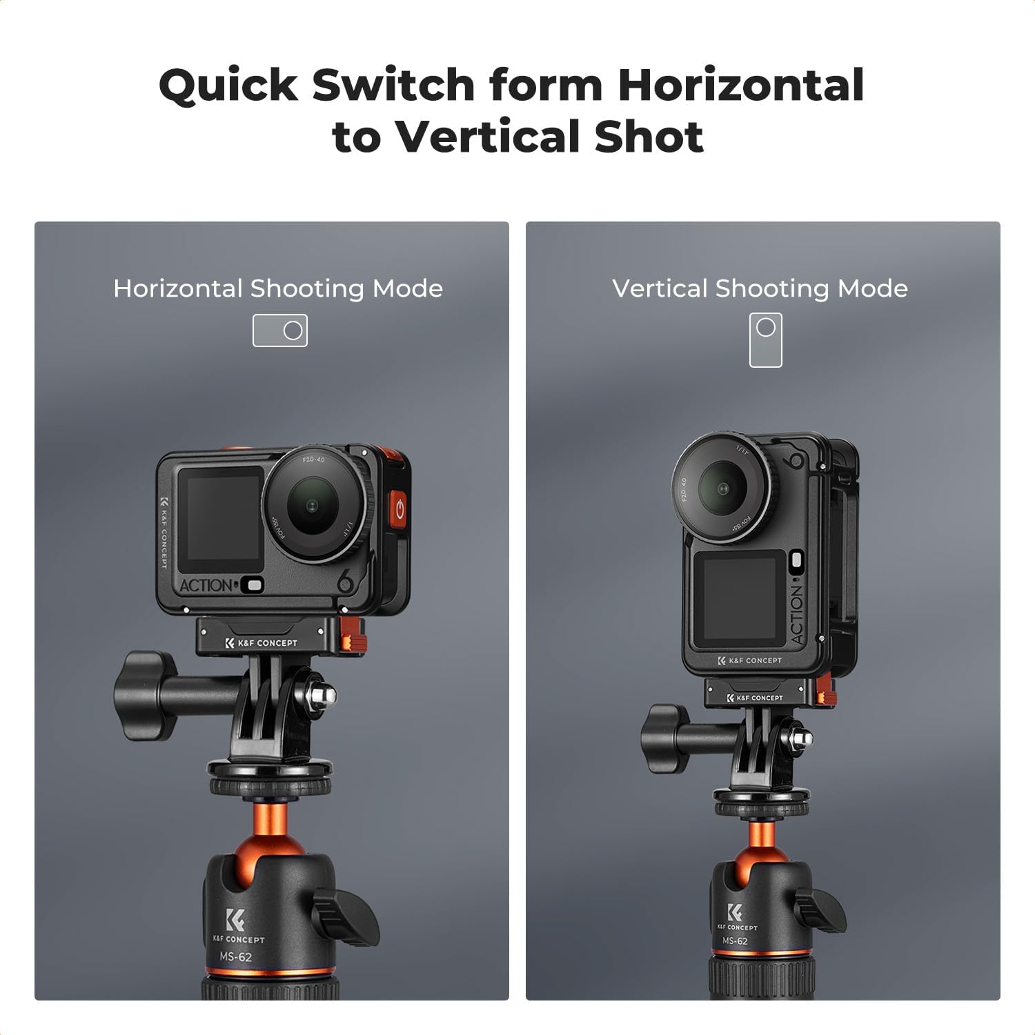 Thumbnail 5 de K&F Concept 2-Pack Magnetic Adapter Mount for DJI Osmo Nano/Osmo Action 6