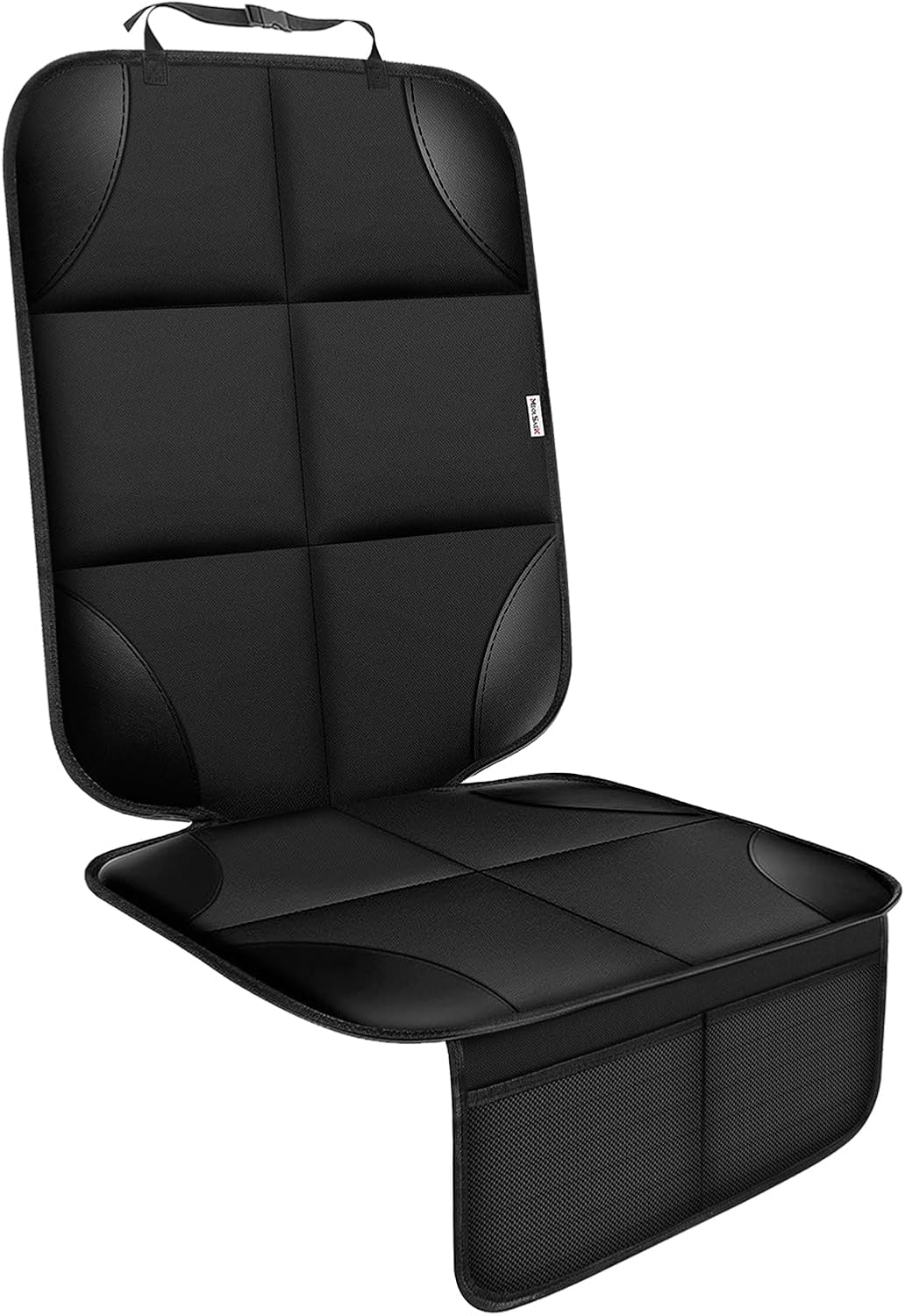 Detalle de Meolsaek Car Seat Protector for Child Car Seat: Durable 600D Waterproof Cover with Thick Padding and Non-Slip Backing