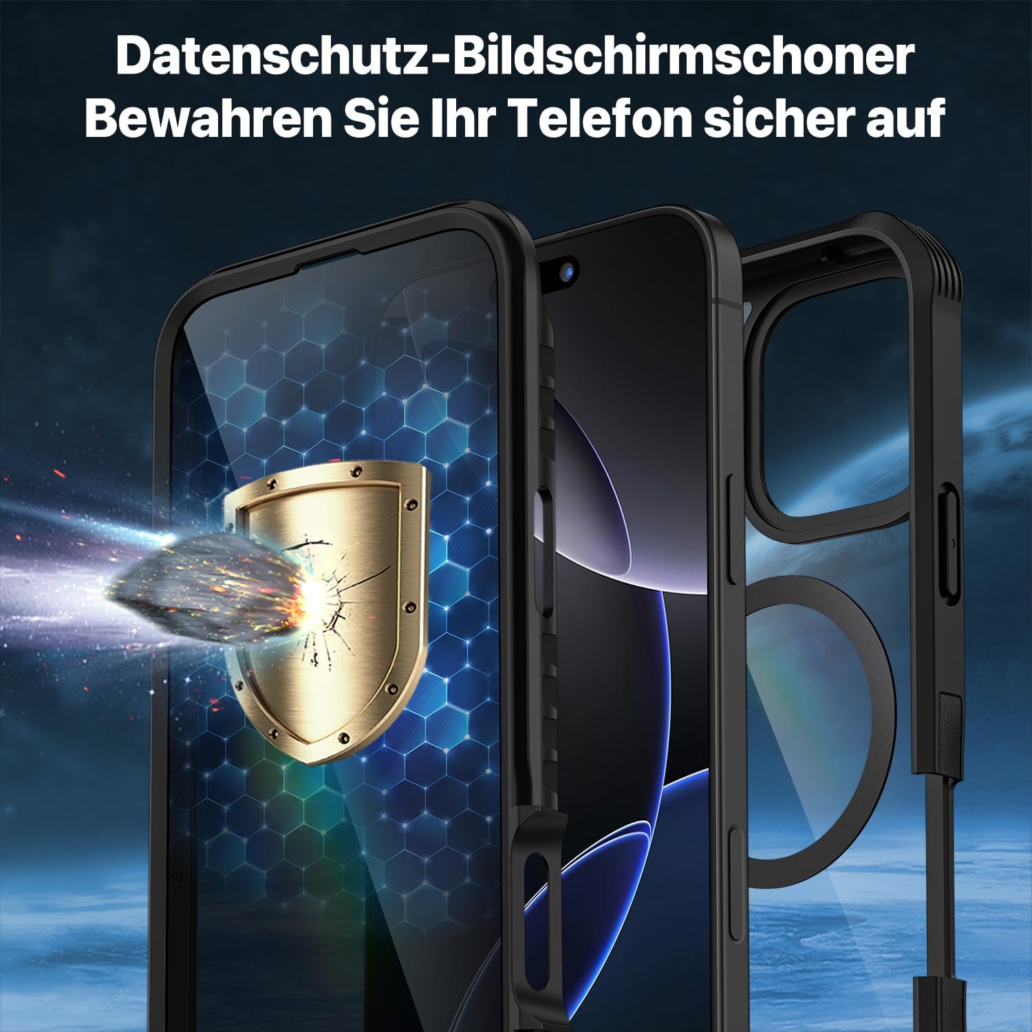 Thumbnail 4 de CENHUFO Sichtschutz Hülle iPhone 16 Pro Max