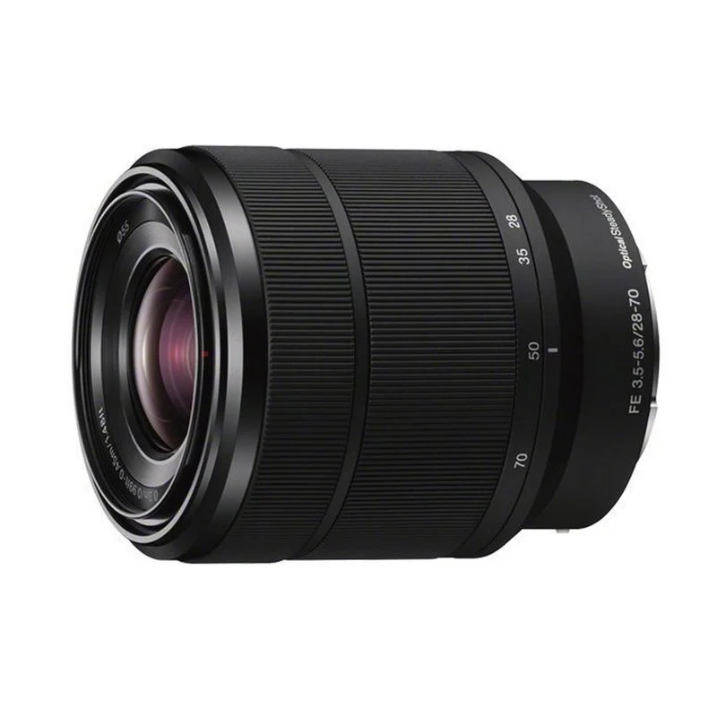 Detalle de Sony SEL2870: objetivo 28–70 mm F3.5–5.6 para montura E, compacto y versátil