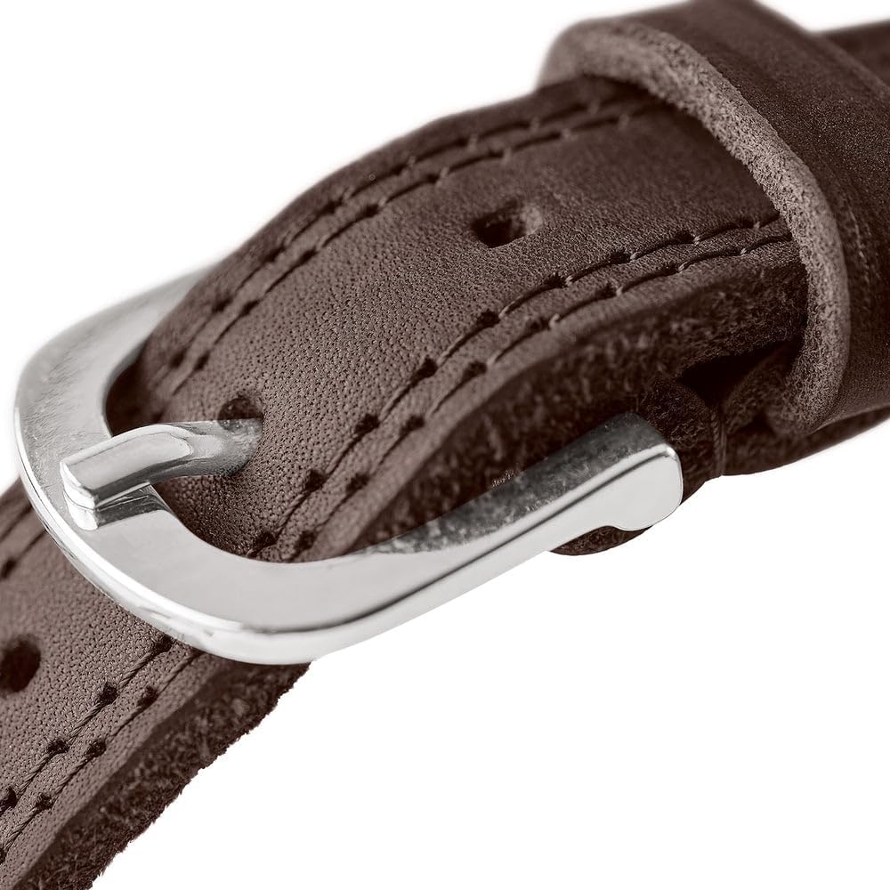 Thumbnail 3 de Hunter Hundehalsband LEMVIG aus Leder (orange/dunkelbraun), Größe 45 – Made in Germany