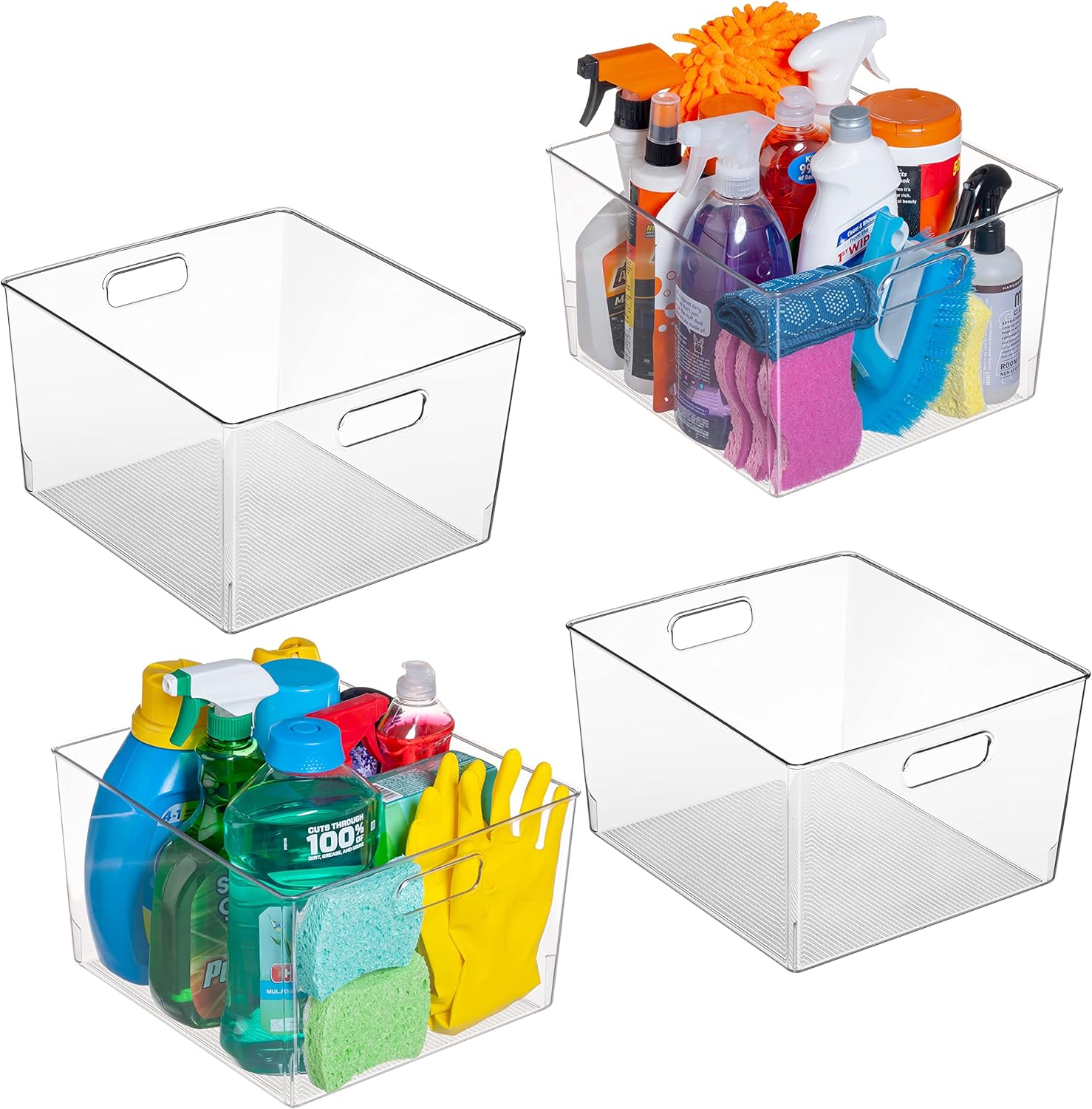 ClearSpace XL Plastic Bins – 4 Pack ⚙