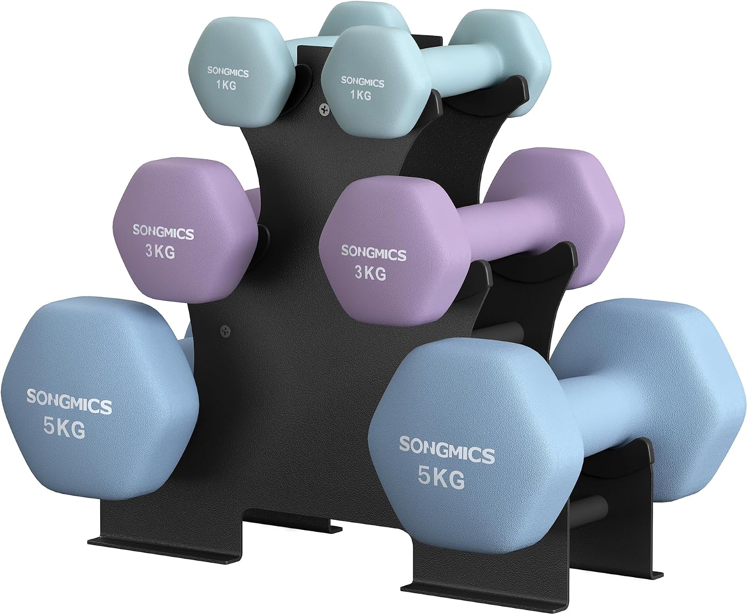 Detalle de SONGMICS Hantel-Set 9 kg Neopren