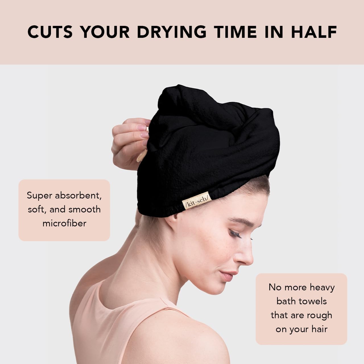 Thumbnail 6 de Kitsch Microfiber Hair Towel Wrap 30min ⏱