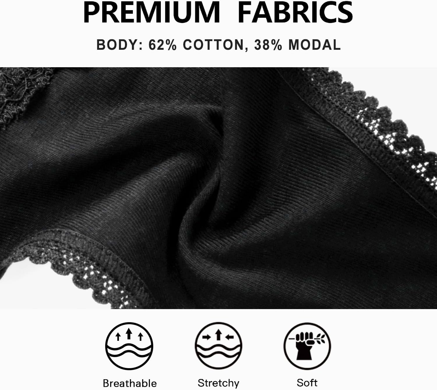 Thumbnail 5 de VOENXE String Tanga Damen 5er Pack