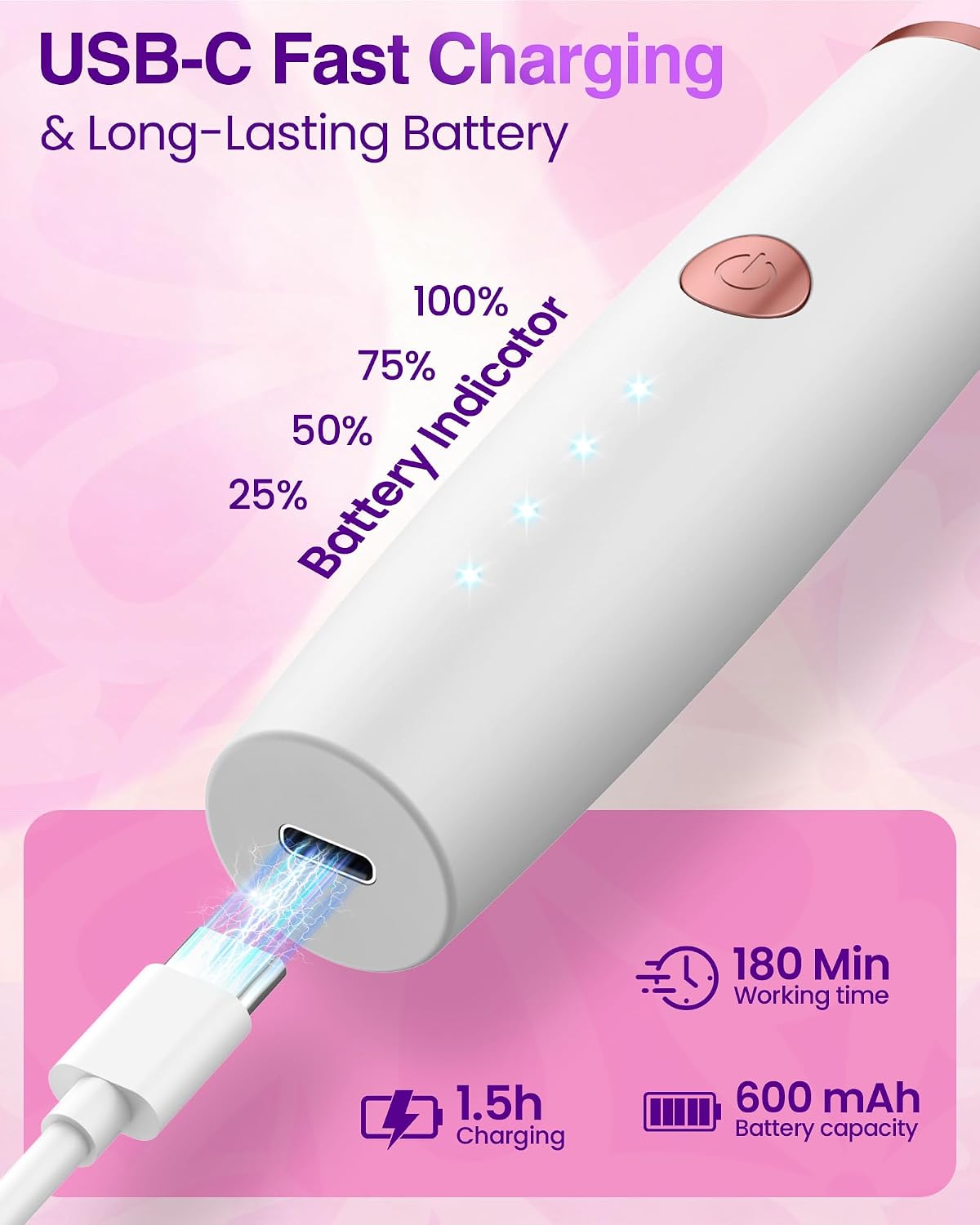 Thumbnail 5 de 4-in-1 Lady Shavers for Women 90min charge
