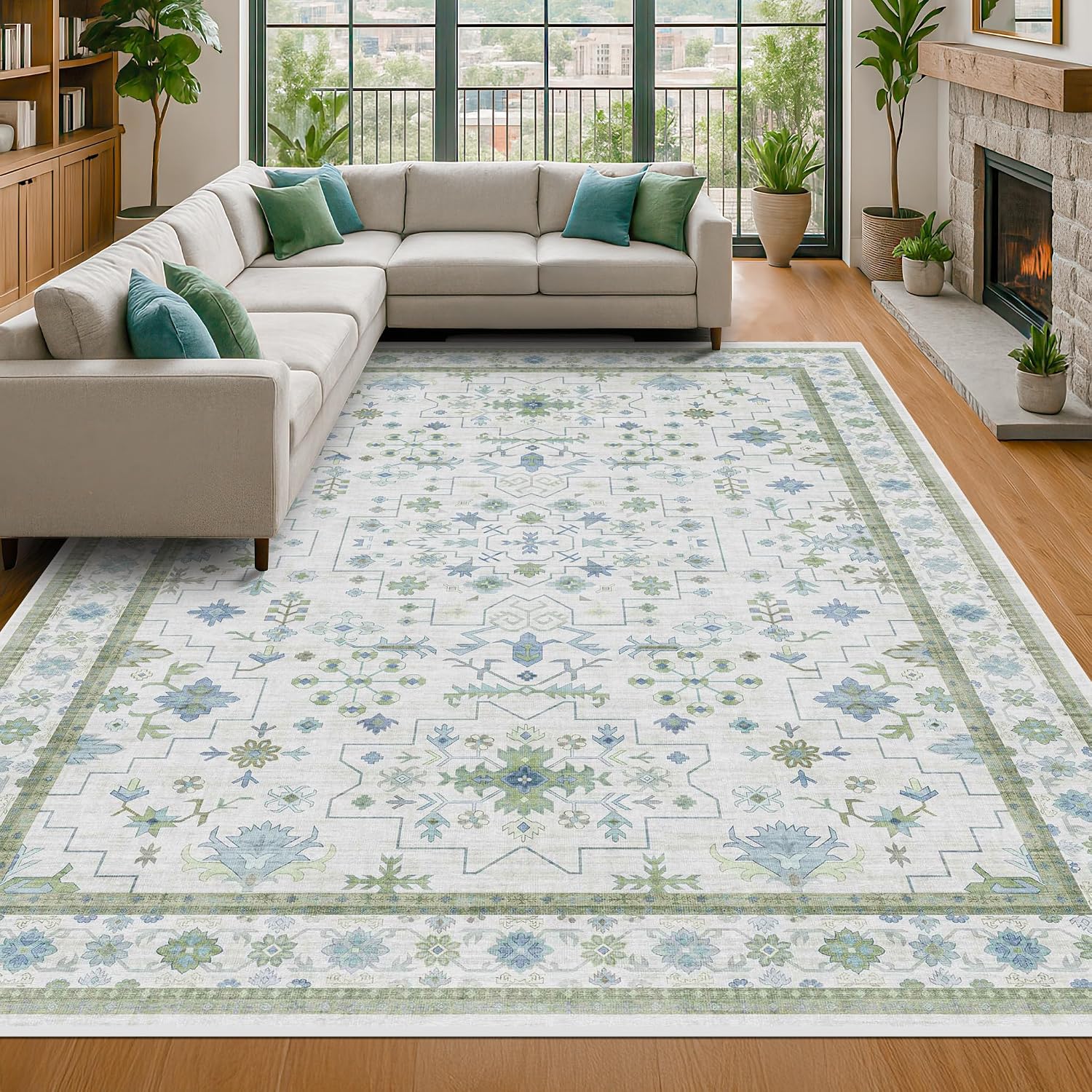 Detalle de Hazo Haus 8x10 Area Rug low-pile 📐