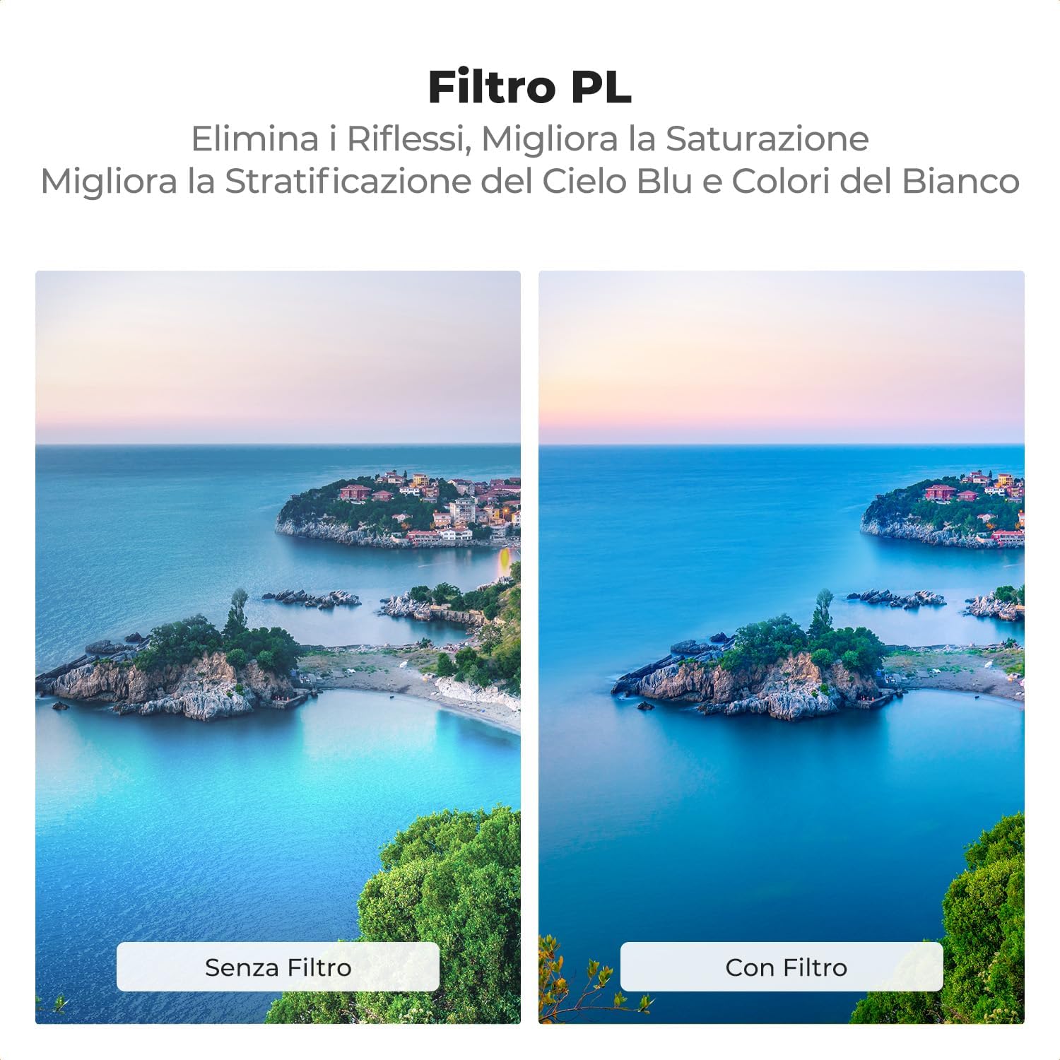 Thumbnail 2 de Filtro CPL Circolare K&CONCEPT per DJI Flip – Filtro Polarizzatore con Vetro HD Multistrato e Telaio in Alluminio