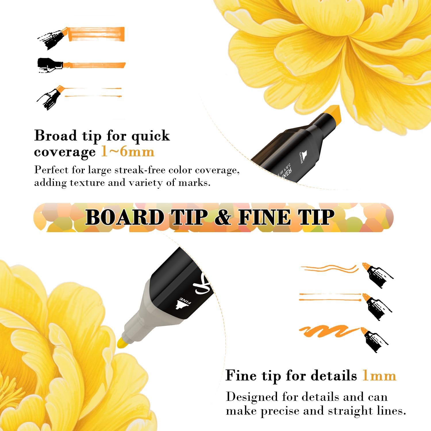 Detalle de Alkohol Marker Stifte Set 80 Farben