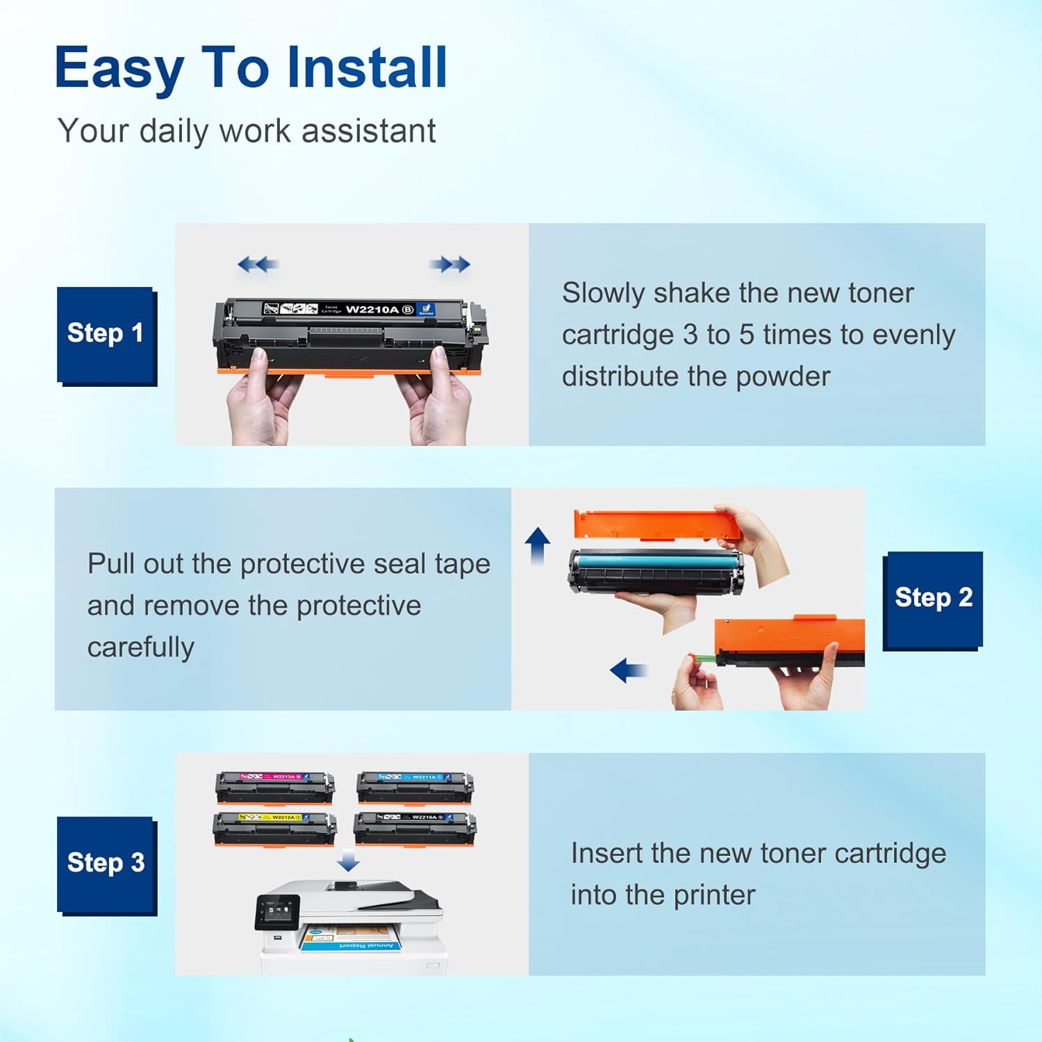 Thumbnail 6 de Denvoer 207A/207X toner cartridges with chip (compatible for HP) for Colour LaserJet Pro MFP M283 series