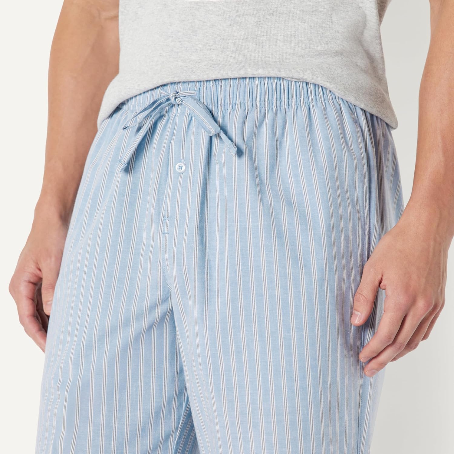 Thumbnail 3 de Amazon Essentials Herren Schlafanzughose aus Baumwollpopeline in voller Länge