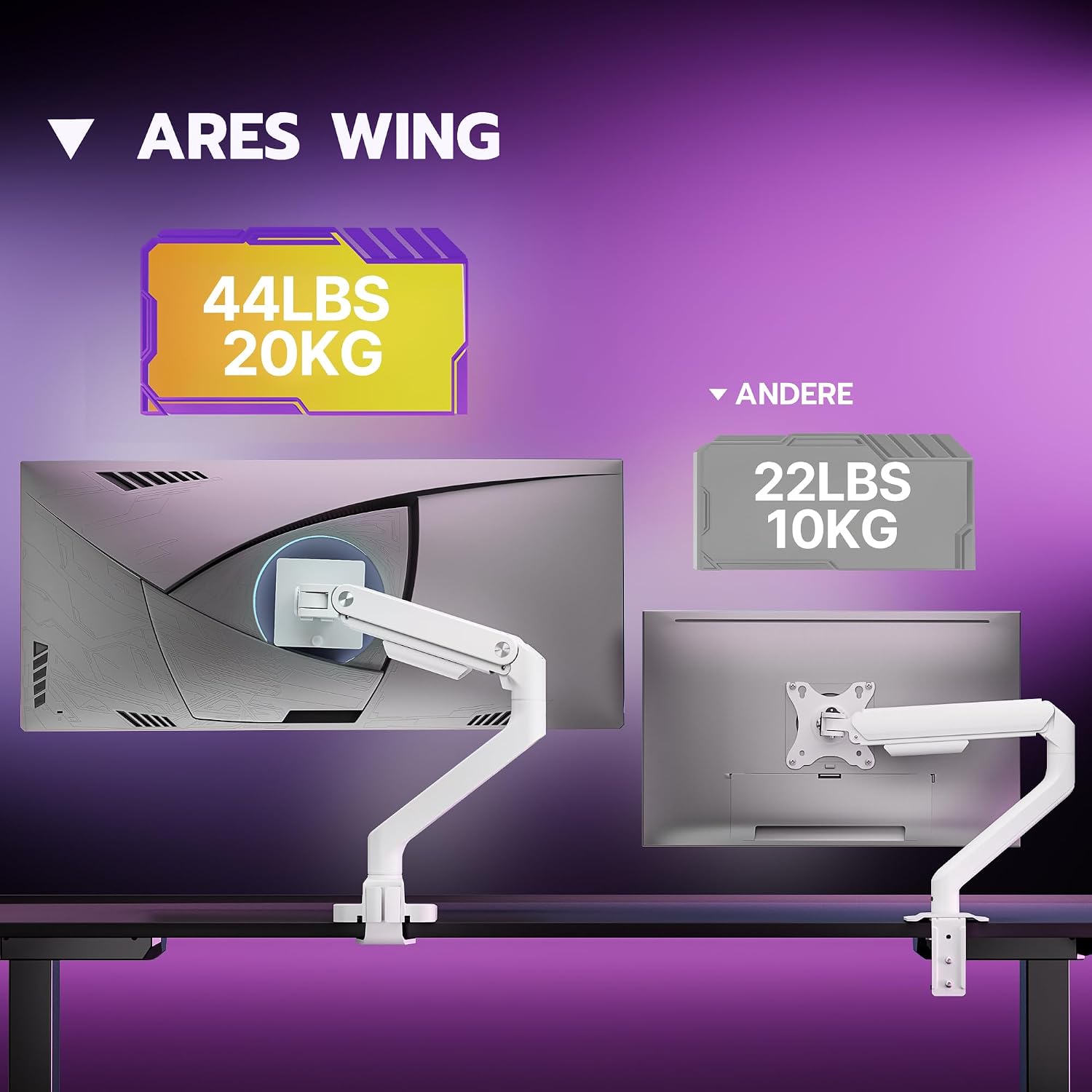 Thumbnail 7 de ARES WING Soporte Monitor 17-49" con Brazo Gas y Altura Ajustable🖥